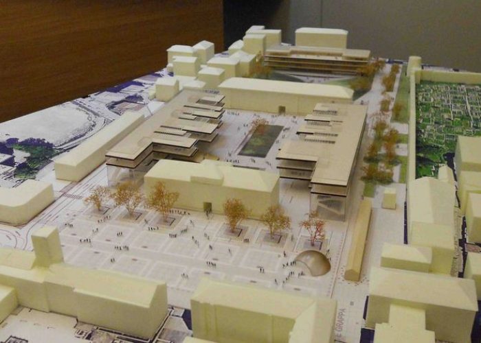 Il plastico del campus universitario della Testafochi
