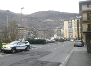 La Polizia locale al lavoro sul luogo dell'incidente
