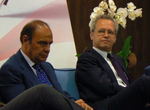 Bruno Vespa ed Enrico Mentana