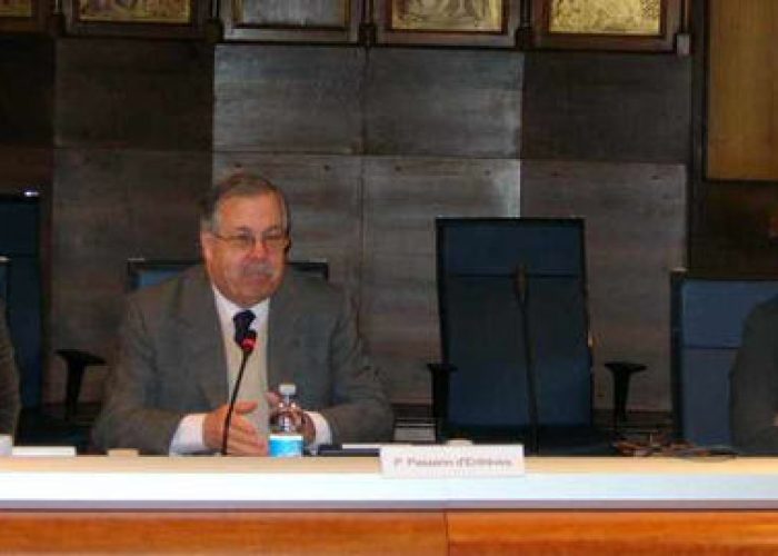 da sx la prof.ssa Grange, il Rettore Passerin d'Entreves e la consigliera di parità, Barillà