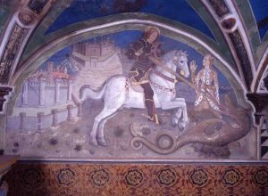 Un particolare della cappella del Priorato