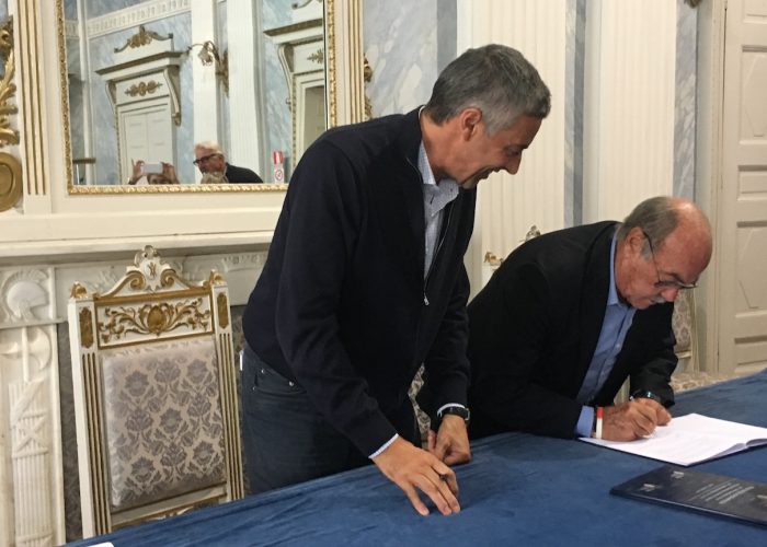 Firma del protocollo fra Coni Vda e Coni Piemonte