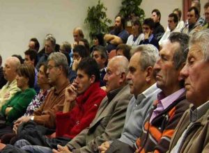 Un momento dell'assemblea al Villair di Quart