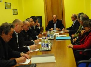 Incontro del presidented ella Regione con i vertici Rav e Sav