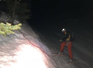 recupero dei due freerider a Courmayeur