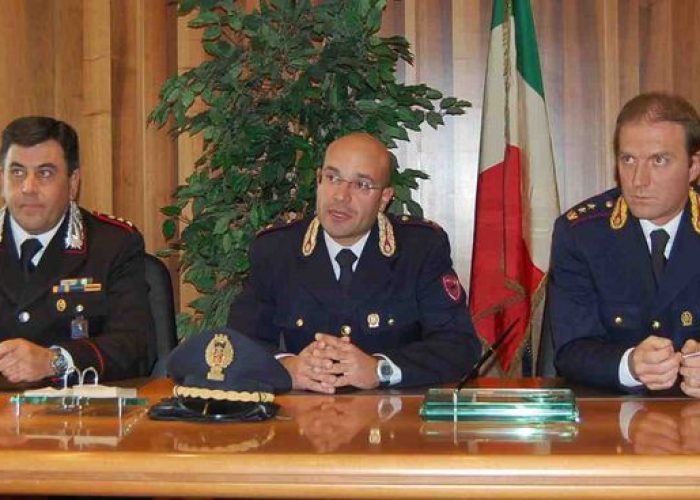 Da sinistra Vincenzo Puzo, Alessandro Carmeli, Augusto Canini