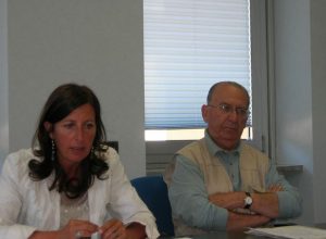 Stefania Riccardi, direttore generale Usl, e Bruno Oro, presidente Coni Valle d'Aosta