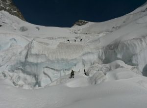 ricerca alpinisti dispersi - Foto dei tecnici del soccorso Federico Daricou e Marino Obert