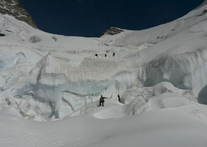 ricerca alpinisti dispersi - Foto dei tecnici del soccorso Federico Daricou e Marino Obert