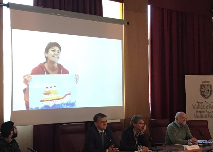 Da sx Antonio Corraine, Luigi Bertschy, Gianni Nuti e Roberto Grasso