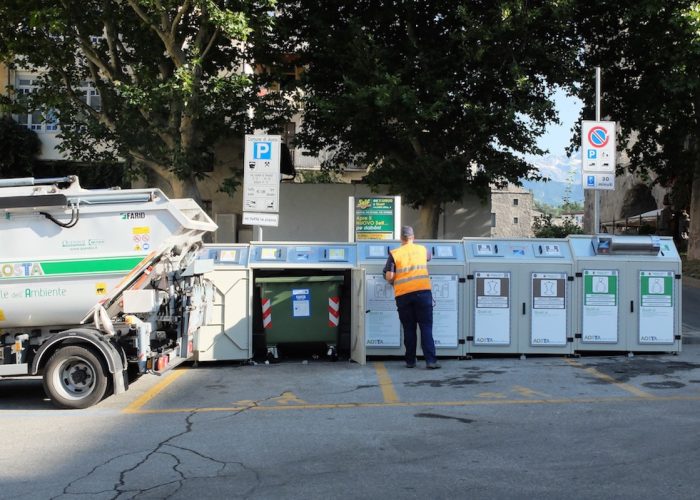 Rifiuti - Aosta - Ptr - Quendoz - Raccolta differenziata