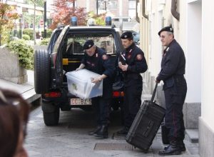 L'arrivo del Ris di Parma