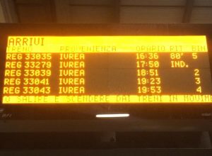 I ritardi dei treni segnalati ad Aosta
