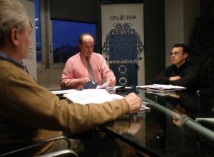 Elso Gerandin, Riccardo Bieller (sx) e Franco Manes (dx)
