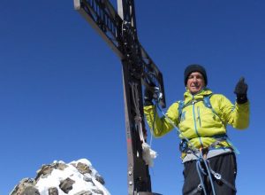 Il Presidente della Regione Augusto Rollandin in vetta al Cervino