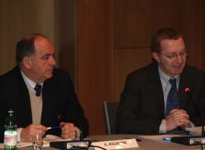 Augusto Rollandin e Enrico Mattei