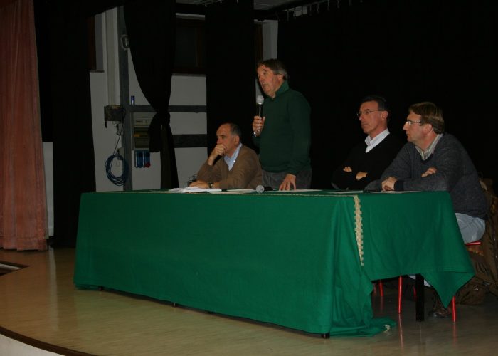 da sinistra, Augusto Rollandin, Ennio Pastoret, Albert Lanièce e Marco Sucquet