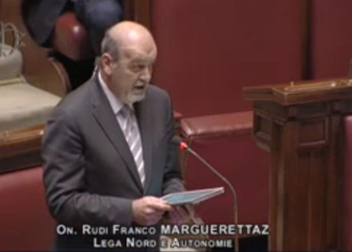 Rudi Marguerettaz alla Camera dei Deputati