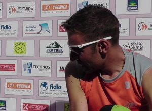 Franco Collé al traguardo di Courmayeur