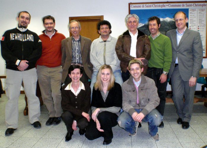 Candidati union valdotaine uv a Saint Christophe