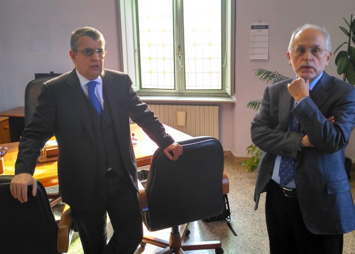 Il procuratore generale Francesco Saluzzo con l'avvocato generale Giorgio Vitari.