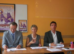 Da dx. Albert Lanièce, Mery Stellino, Pierluigi Berti