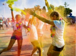 holi splash run