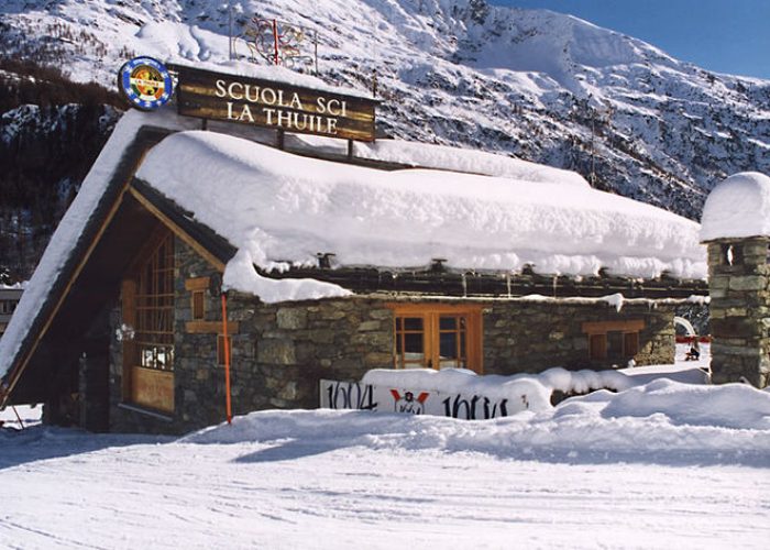 La scuola di sci a La Thuile