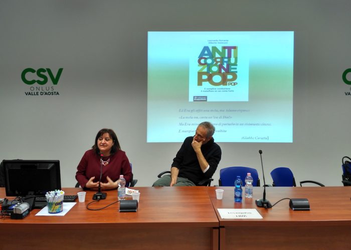 Il professor Alberto Vannucci ad Aosta.