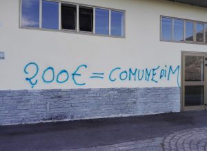 La scritta sul muro