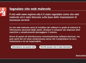 Il messaggio agli utenti