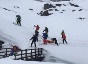 soccorso scialpinista al Benevolo