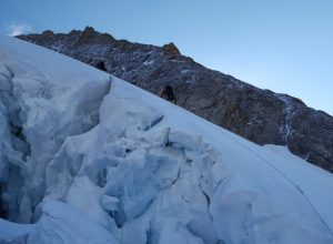 recupero alpinisti sulle Grandes Jorasses (foto d'archivio)