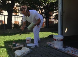 Marco Sorbara "imbianchino" per un giorno