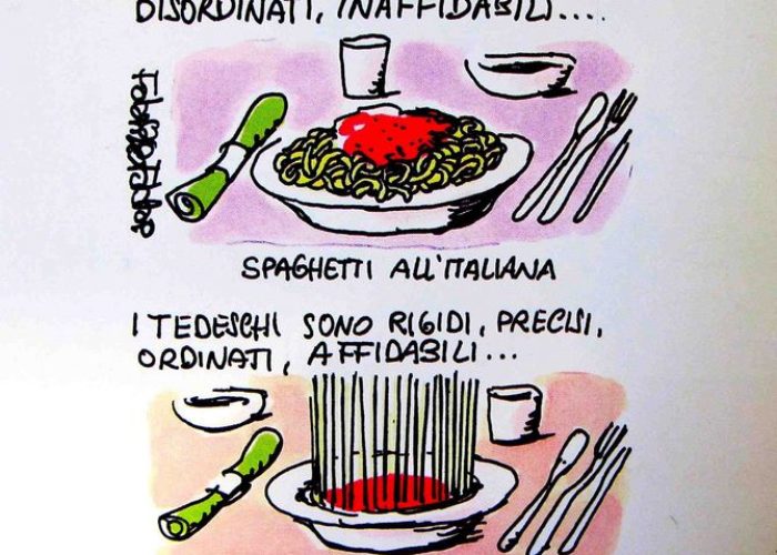 Una delle vignette in esposizione