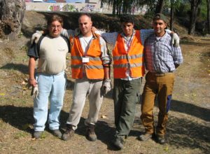 La squadra dei lavori di utilità sociale ad Aosta