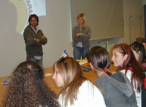 A sx, Antonio Mirabella e Luisa Vuillermoz