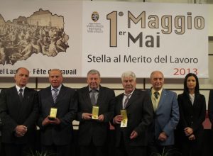 Da sinistra Rollandin, Pession, Favre e Neyroz