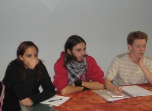 nella foto: Erica Rudda (magistrali); Yari Nicolini (ist arte); andrea andrioli (scientifico) tutti rappresentanti del comitato studentesco