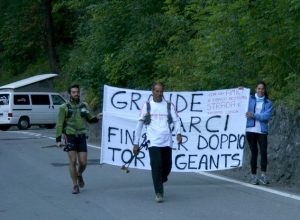 L'arrivo di Tarcisio Navillod a Courmayeur