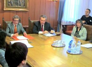 La presentazione dell'accordo tra Regione e Unicredit