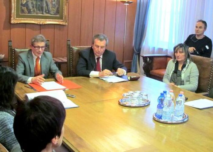 La presentazione dell'accordo tra Regione e Unicredit