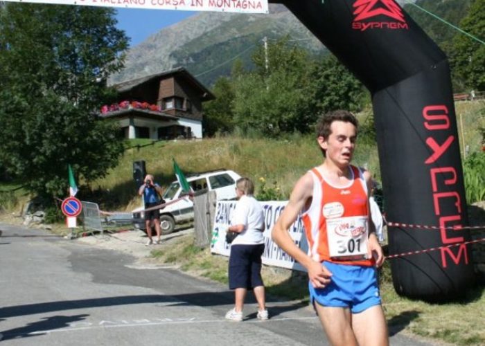 Edizione 2007 del Trofeo Mont Avic, Alex Baldaccini taglia il traguardo