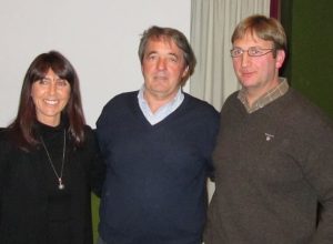 Ennio Pastoret, al centro, con Cristina Galassi e Marco Sucquet