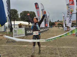 Francesca Canepa sul traguardo