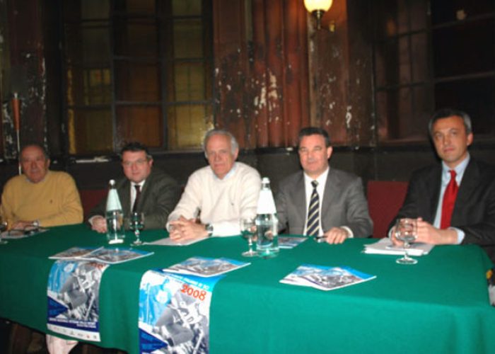 Un momento della conferenza stampa di presentazione dei Campionati veterani 2008