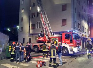 Incendio in Viale Partigiani
