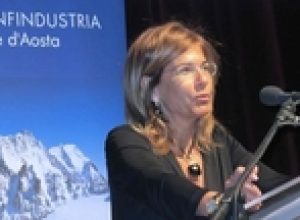 Il presidente di Confindustria Emma Marcegaglia in Valle d'Aosta