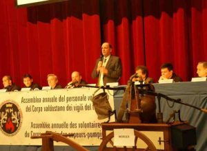 L'assemblea anniale del Vigili del fuoco volontari