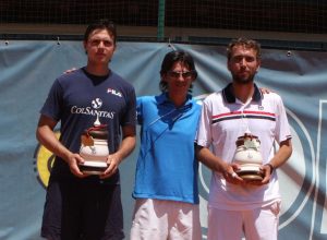 Da dx Matteo Marrai, Enzo Gerbino, direttore del torneo e Alejandro Gonzales